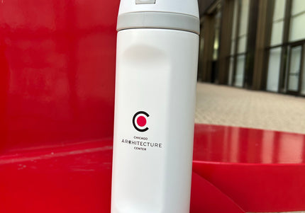 CAC Logo Sip Lid Reusable Bottle- WHITE