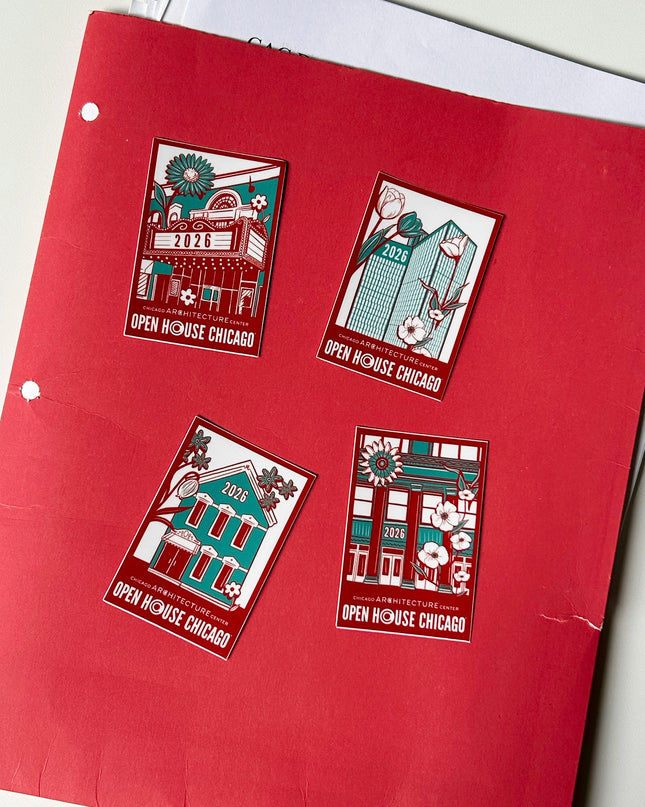Open House Chicago 2026 Assorted Sticker