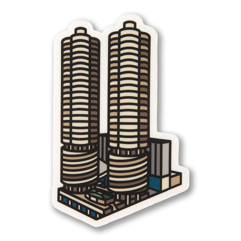 Corncob Towers Sticker