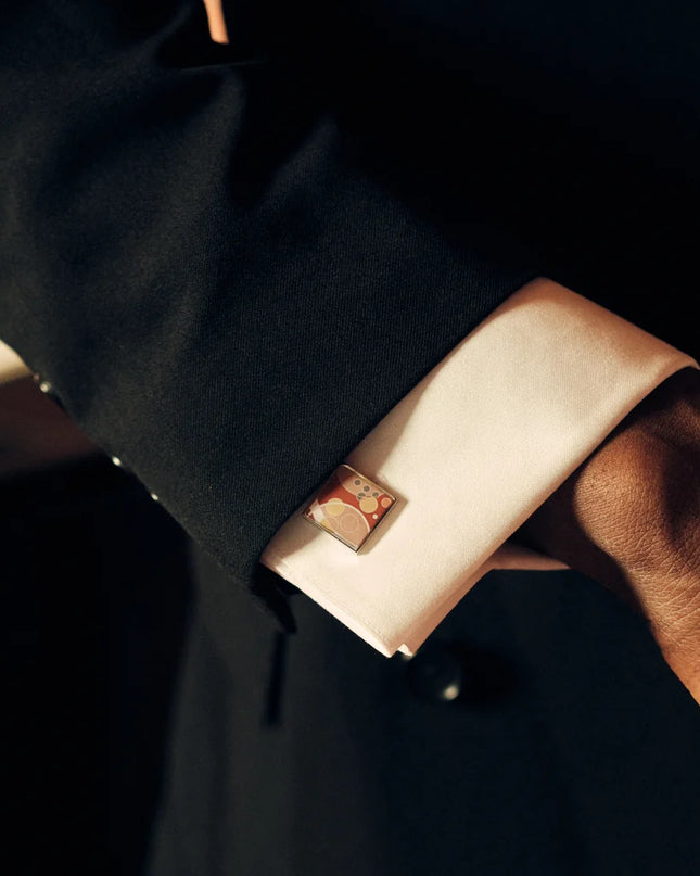 Midway Gardens Circle Terracotta Cufflinks- Frank Lloyd Wright
