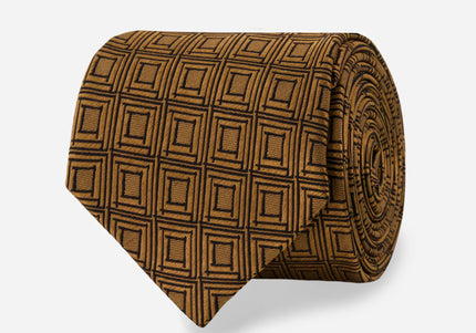 FLW Midway Gardens Sketch Tie- Dark Oak