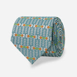 FLW Midway Gardens Meadow Tie- Blue