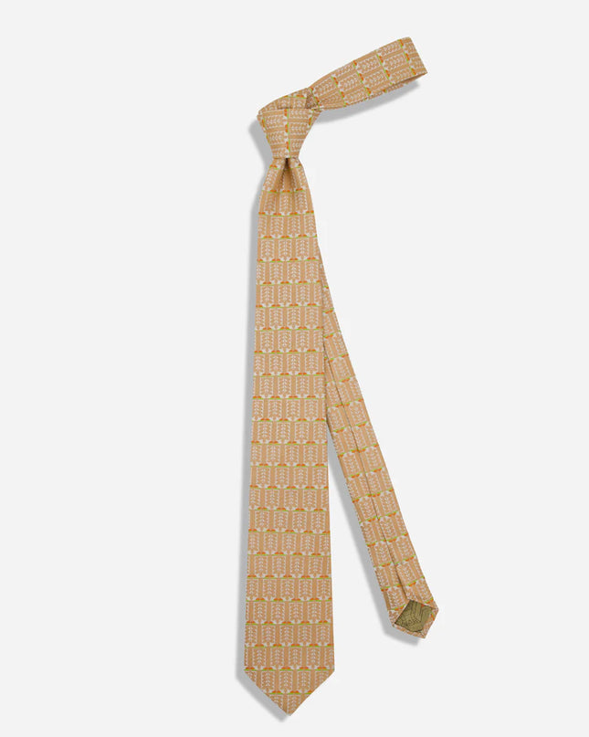 FLW Midway Gardens Sprite Tie- Terracotta