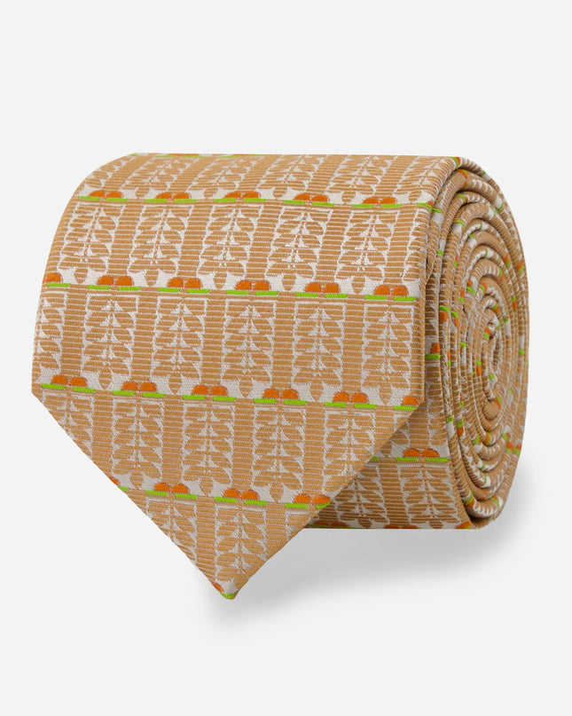 FLW Midway Gardens Sprite Tie- Terracotta