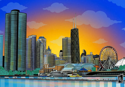 Summer Lovin' Chicago 24x36 Art Print