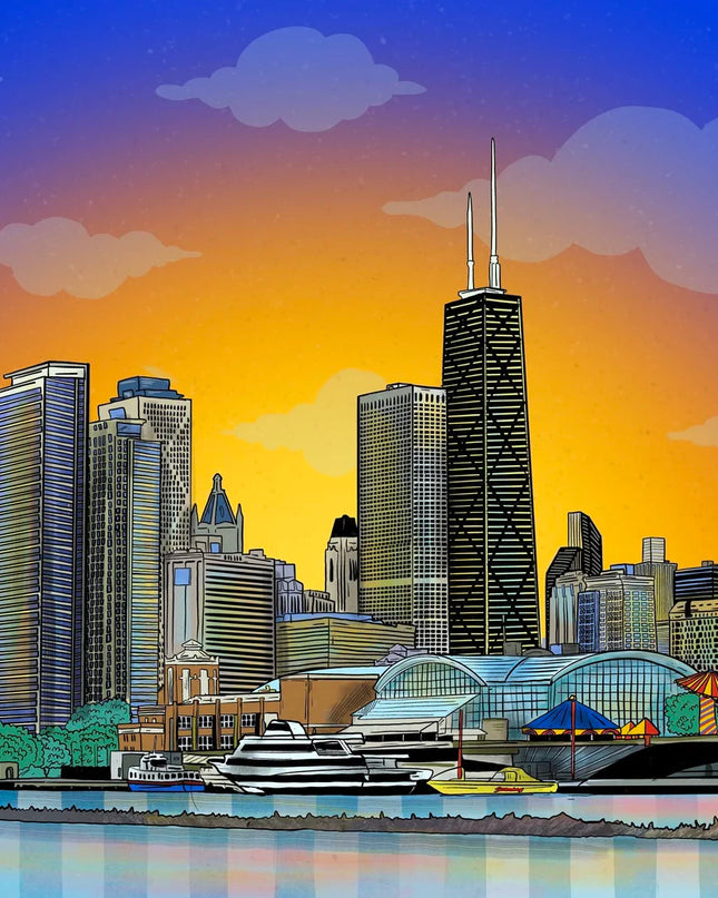 Summer Lovin' Chicago 24x36 Art Print