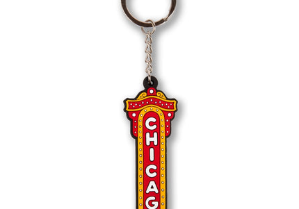 Chicago Theater Sign PVC Keychain