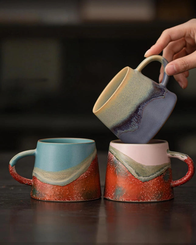Mountain Wilderness Coffee Cup- PEACH PINK