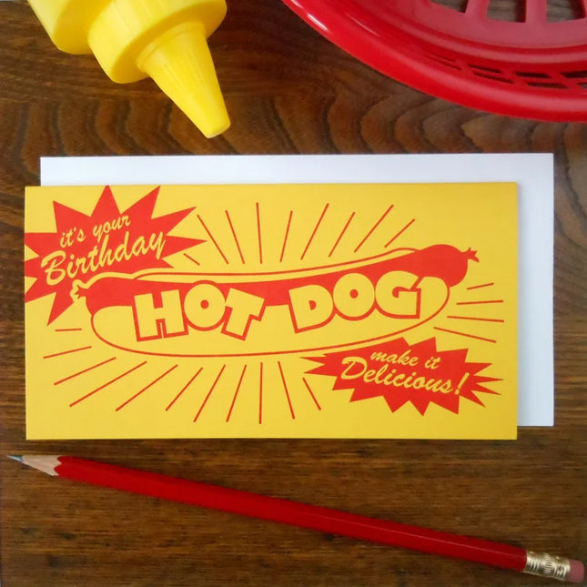 Birthday Hotdog Greeting Card