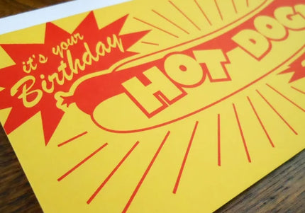 Birthday Hotdog Greeting Card