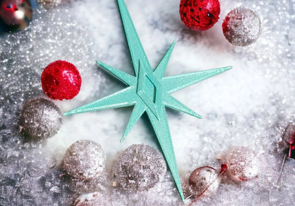 Starbursts Ornaments - Black & White 4 Pack