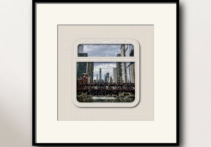 Chicago El Window - 10x10 Print