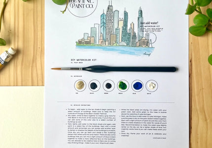 Chicago Skyline - Watercolor DIY Kit