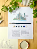 Chicago Skyline - Watercolor DIY Kit