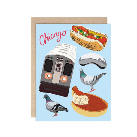 Chicago Favorites Greeting Card