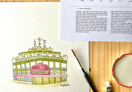 Wrigley Field - Watercolor DIY Kit