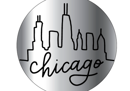 Chicago Skyline Earrings Gold