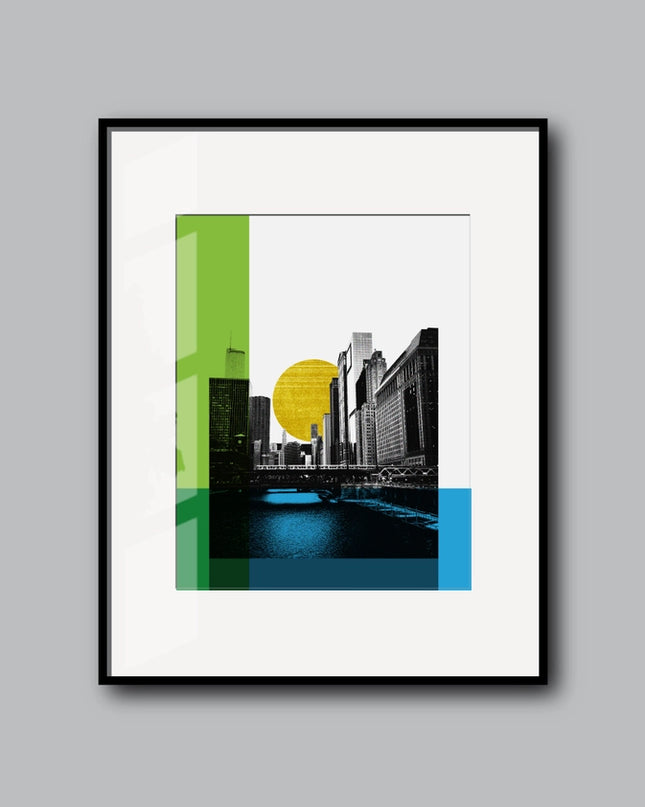 Chicago - On the River 11x14 Print