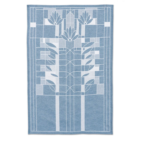 Frank Lloyd Wright Waterlilies Jacquard Tea Towel