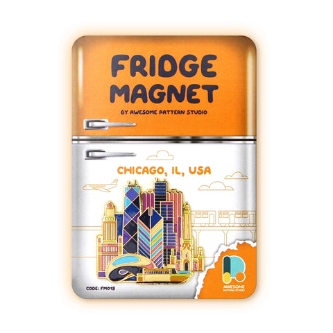 Chicago Art Deco Fridge Magnet