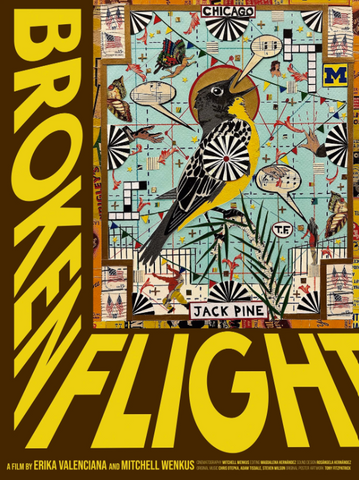 SIGNED Broken Flight- Tony Fitzpatrick Poster