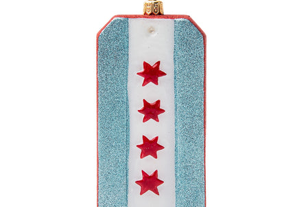 Luggage Tag Chicago Ornament