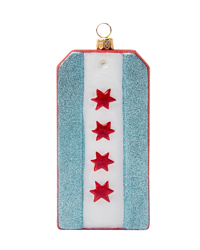 Luggage Tag Chicago Ornament