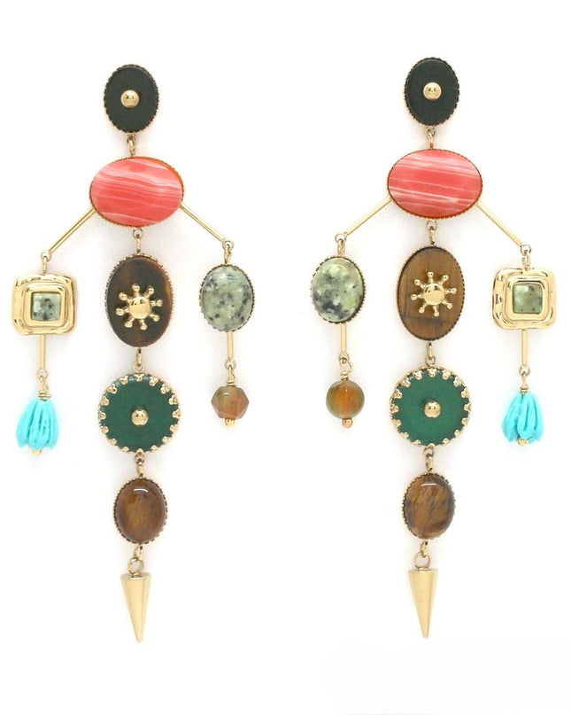 Bright Stone Mobile Earrings