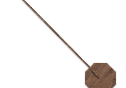 Octagon Portable Desk Light in Walnut