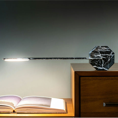 Octagon Portable Desk Light in Black