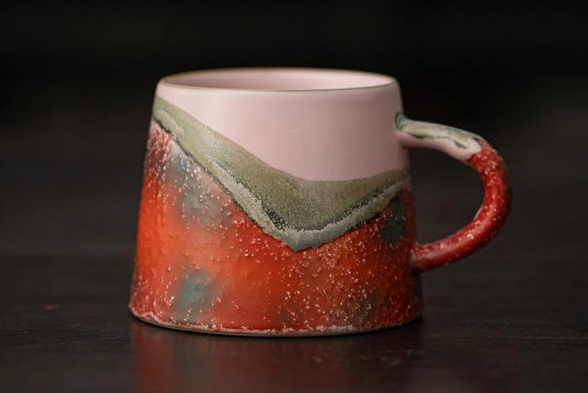 Mountain Wilderness Coffee Cup- PEACH PINK