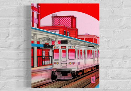Red Line 11x14 Print