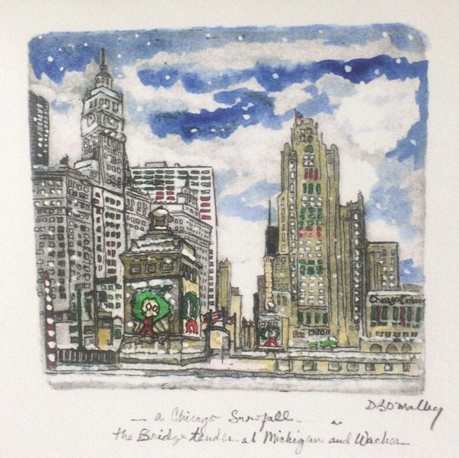 Winter at Bridge Tender Note Cards Set P