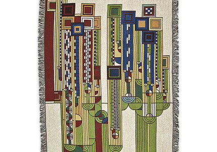 Frank Lloyd Wright Saguaro Forms Throw Blanket