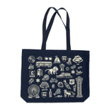 Chicago Icons Tote Bag - Navy