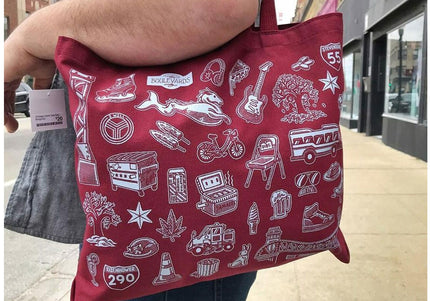 Chicago Icons Tote Bag - Navy