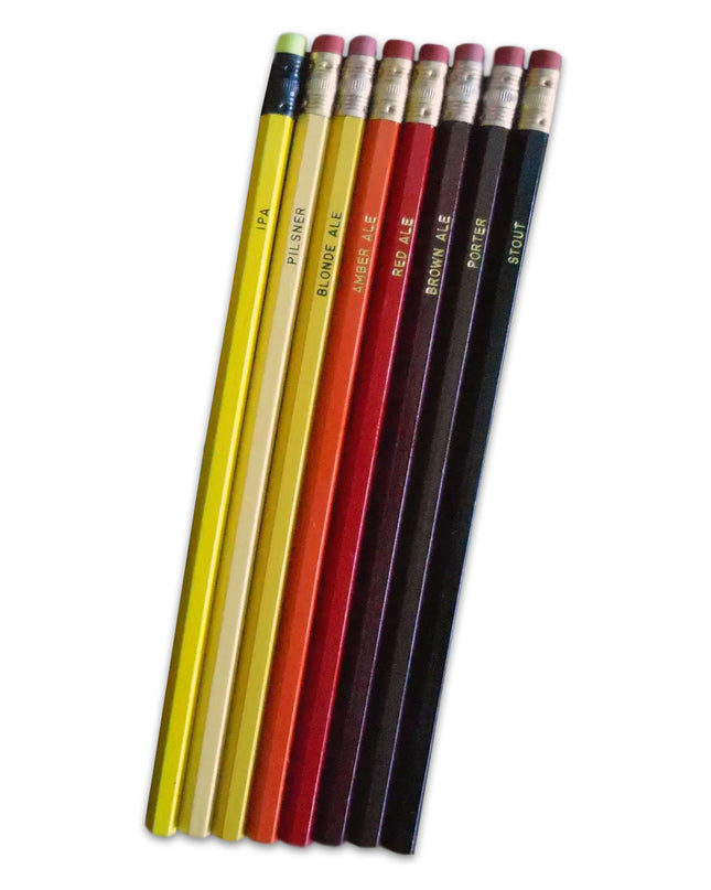 Craft Beer Pencils - Set of 8