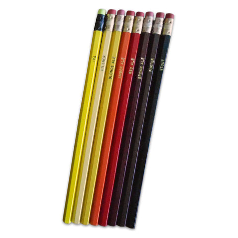 Craft Beer Pencils - Set of 8
