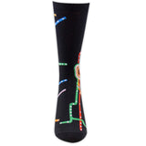 Chicago CTA L Map Socks