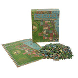 Prairie Style Chicago Neighborhood Map Jigsaw Puzzle