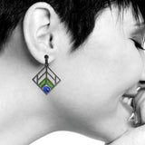 Frank Lloyd Wright Chevron Earrings