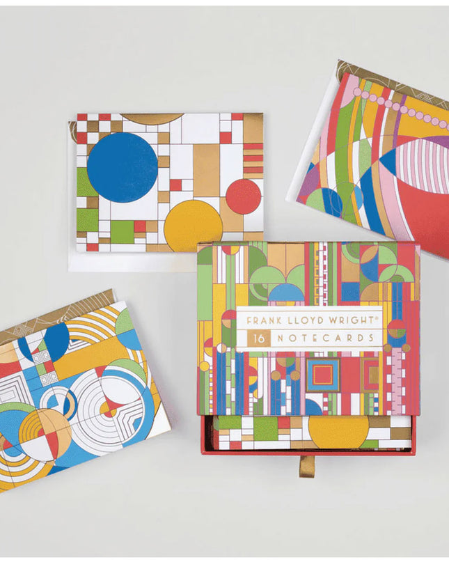 Frank Lloyd Wright Designs Greeting Cards - Set of 16