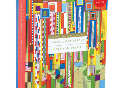 Frank Lloyd Wright Saguaro Forms and Cactus Flowers Jigsaw Puzzle