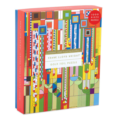 Frank Lloyd Wright Saguaro Forms and Cactus Flowers Jigsaw Puzzle