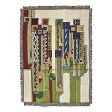 Frank Lloyd Wright Saguaro Forms Throw Blanket