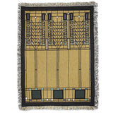 Frank Lloyd Wright Tree of Life Throw Blanket