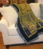 Frank Lloyd Wright Tree of Life Throw Blanket