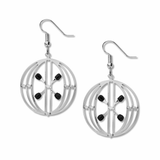 Sullivan Elevator Door Earrings - Black